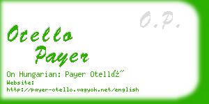 otello payer business card